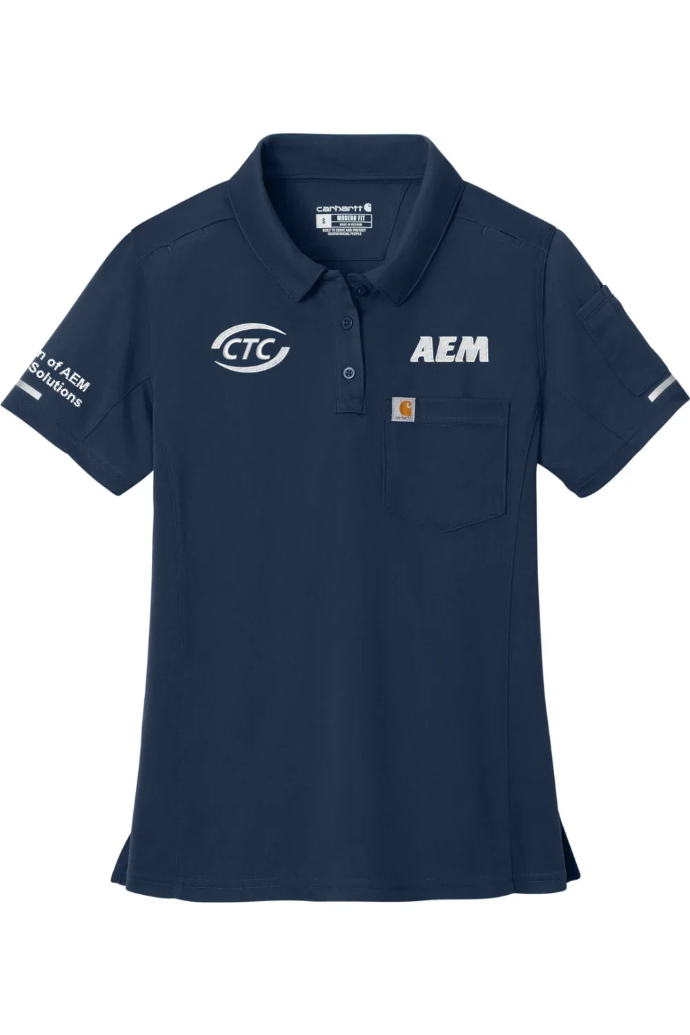 Alternative view of Women's Carhartt FLD & RSCU Polo |  AEM ~ CTC