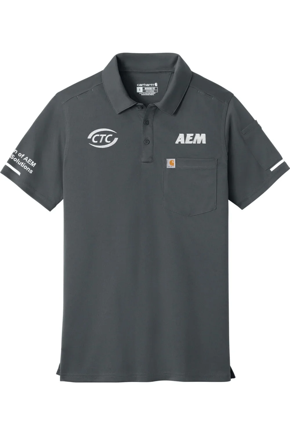Alternative view of Men's Carhartt FLD & RSCU Polo |  AEM ~ CTC