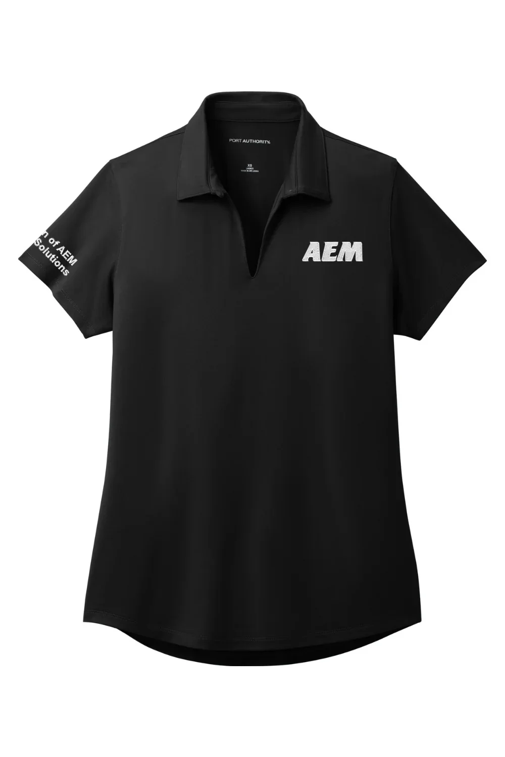 Women's Stretch Flat Knit Polo | AEM - Image 3