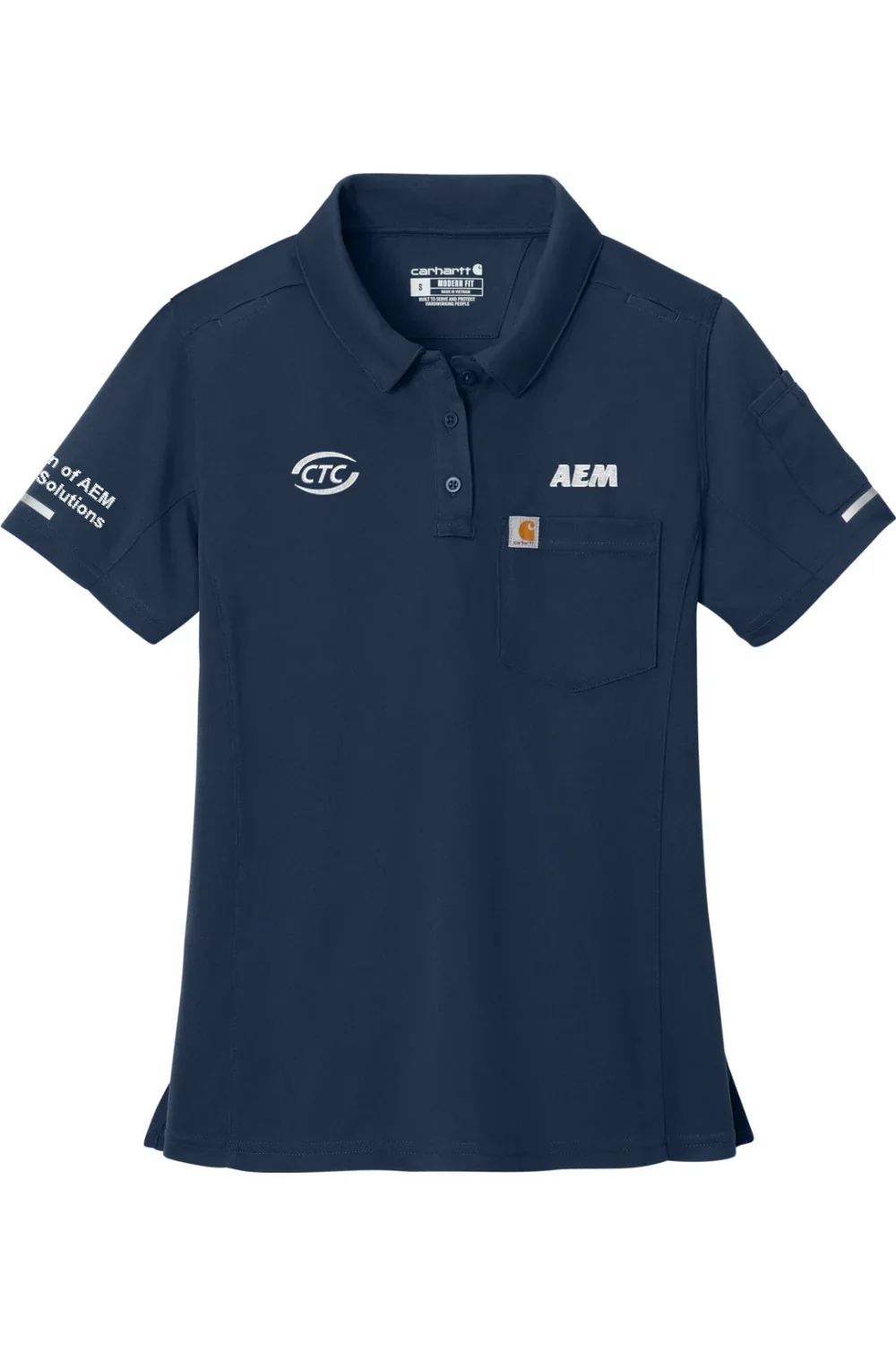 Alternative view of Women's Carhartt FLD & RSCU Polo |  AEM ~ CTC