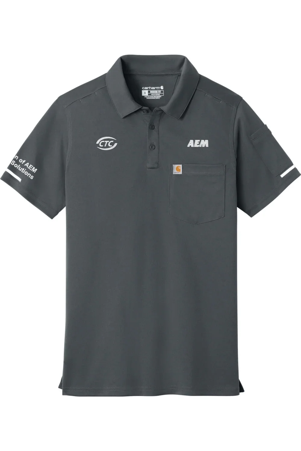 Alternative view of Men's Carhartt FLD & RSCU Polo |  AEM ~ CTC