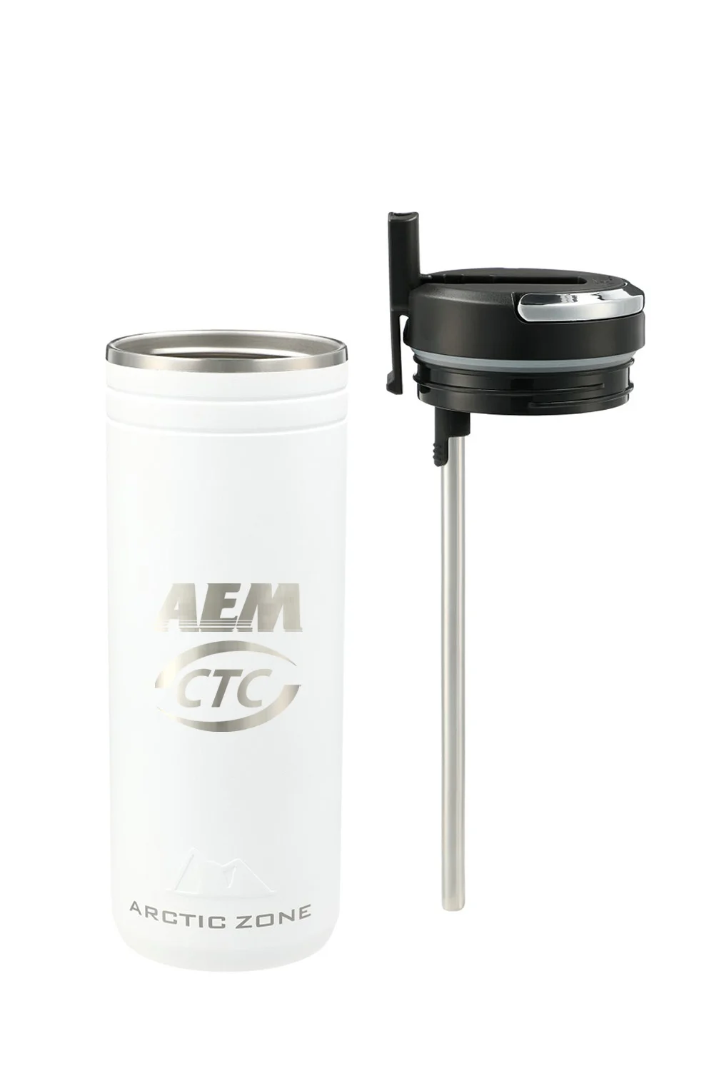 Alternative view of 24oz Thermal Straw Tumbler l AEM ~ CTC
